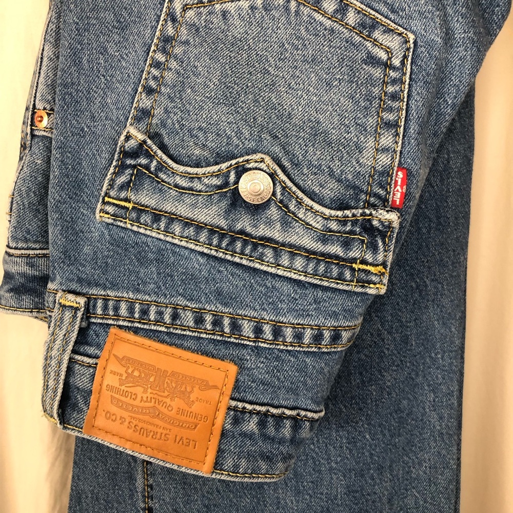 LEVI'S BIG E NOUGHTIES BOOTCUT Y2K Low Rise Flare Blue Denim Jeans size 27